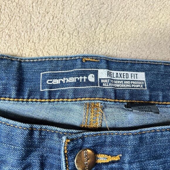 CARHARTT- Relaxed Fit 5-Pocket Men’s Jeans. Sz 46 x 30. - Picture 6 of 11